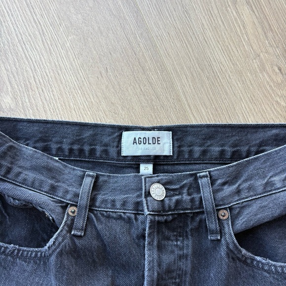 Agolde 90'S pinch waist crop jeans (waist: 28”) - Picture 2 of 5